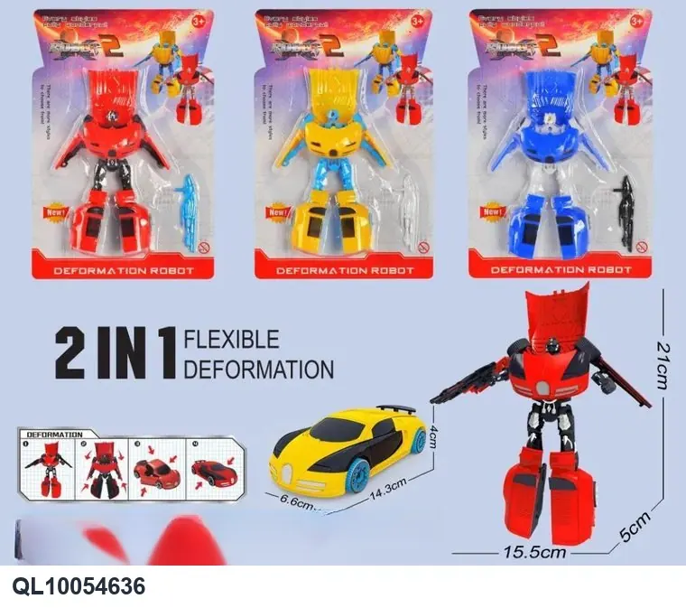 Transforming Robot Blister Board wholesale from Qili Toys