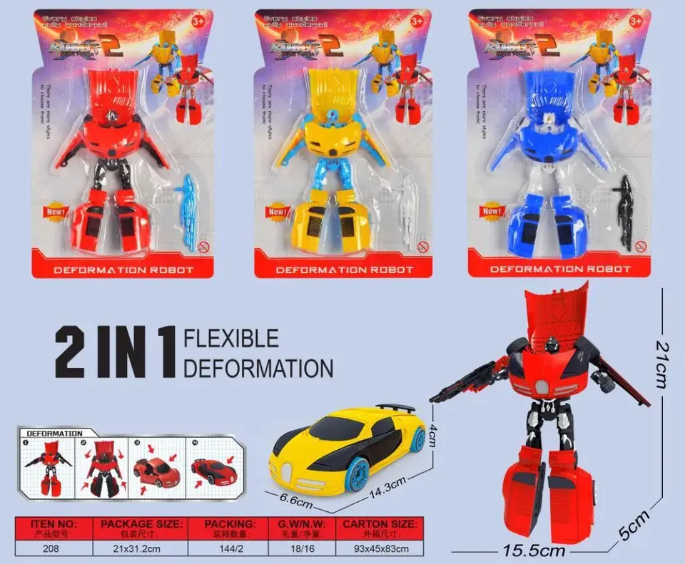 Transforming Robot Blister Board wholesale from Qili Toys