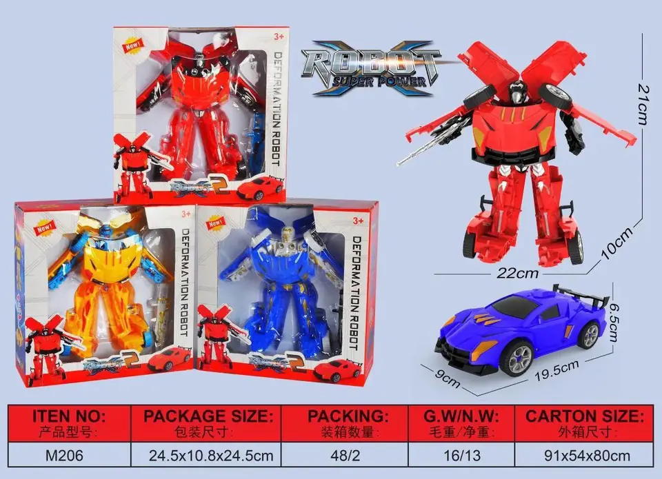 Transforming Robot Display Box wholesale from Qili Toys
