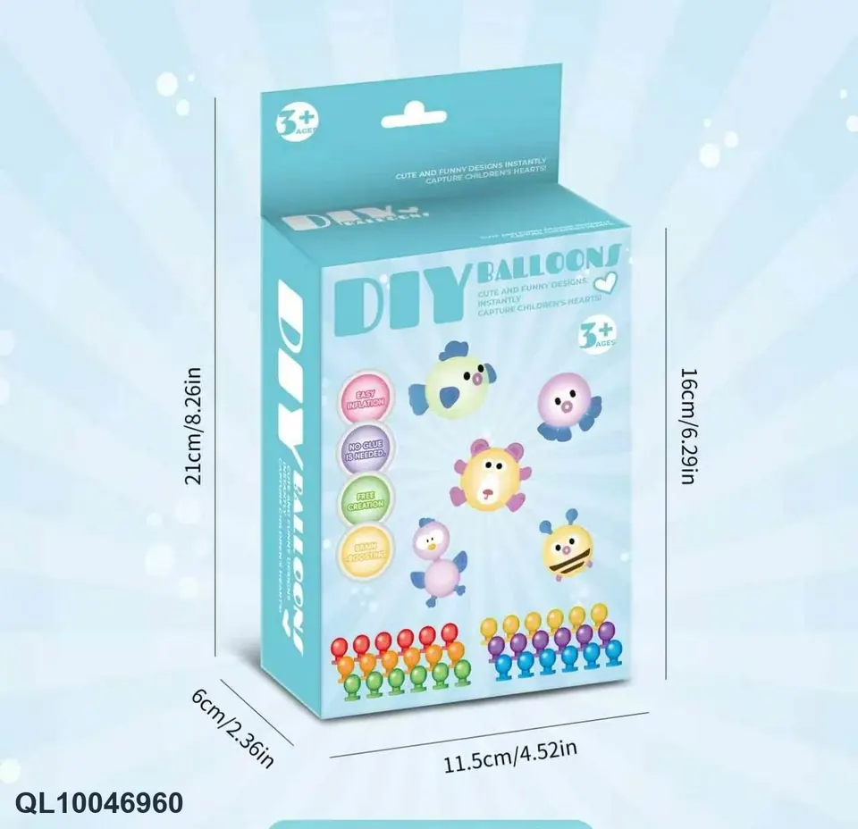 Balloon Machine Image DIY Soft Rubber Accessories Color Box wholesale from Qili Toys