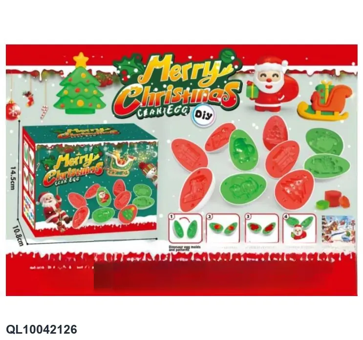 Christmas Clay Set Color Box wholesale from Qili Toys