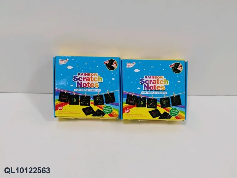 Creative Scratch-And-Reveal Art In A Display Case Display Box wholesale from Qili Toys
