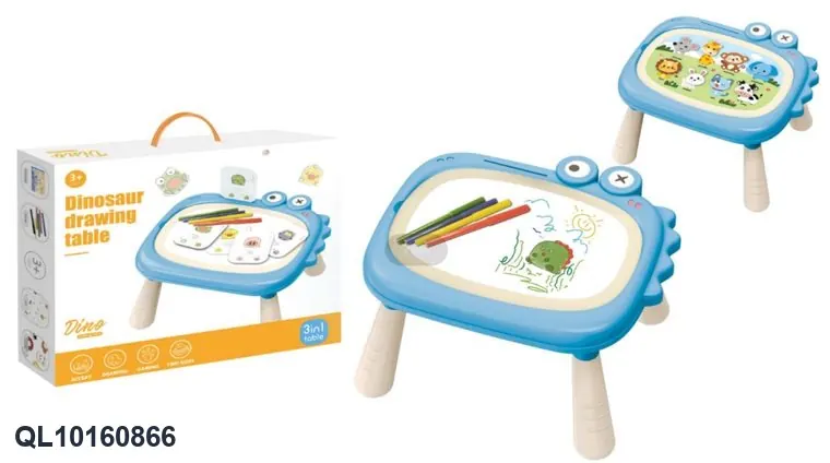 Cute And Engaging Dinosaur-Themed Early Learning Table Color Box wholesale from Qili Toys