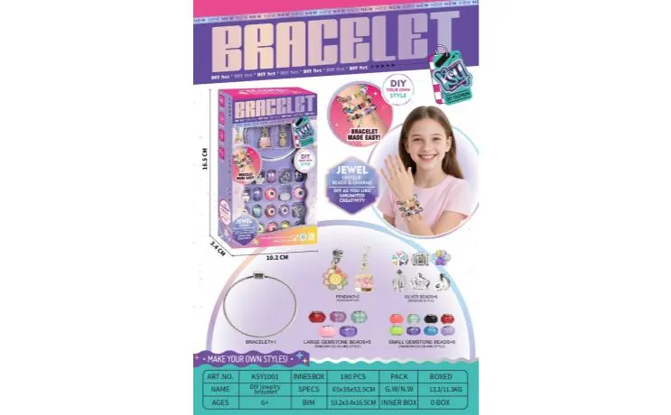 DIY Jewelry Bracelet Display Box wholesale from Qili Toys