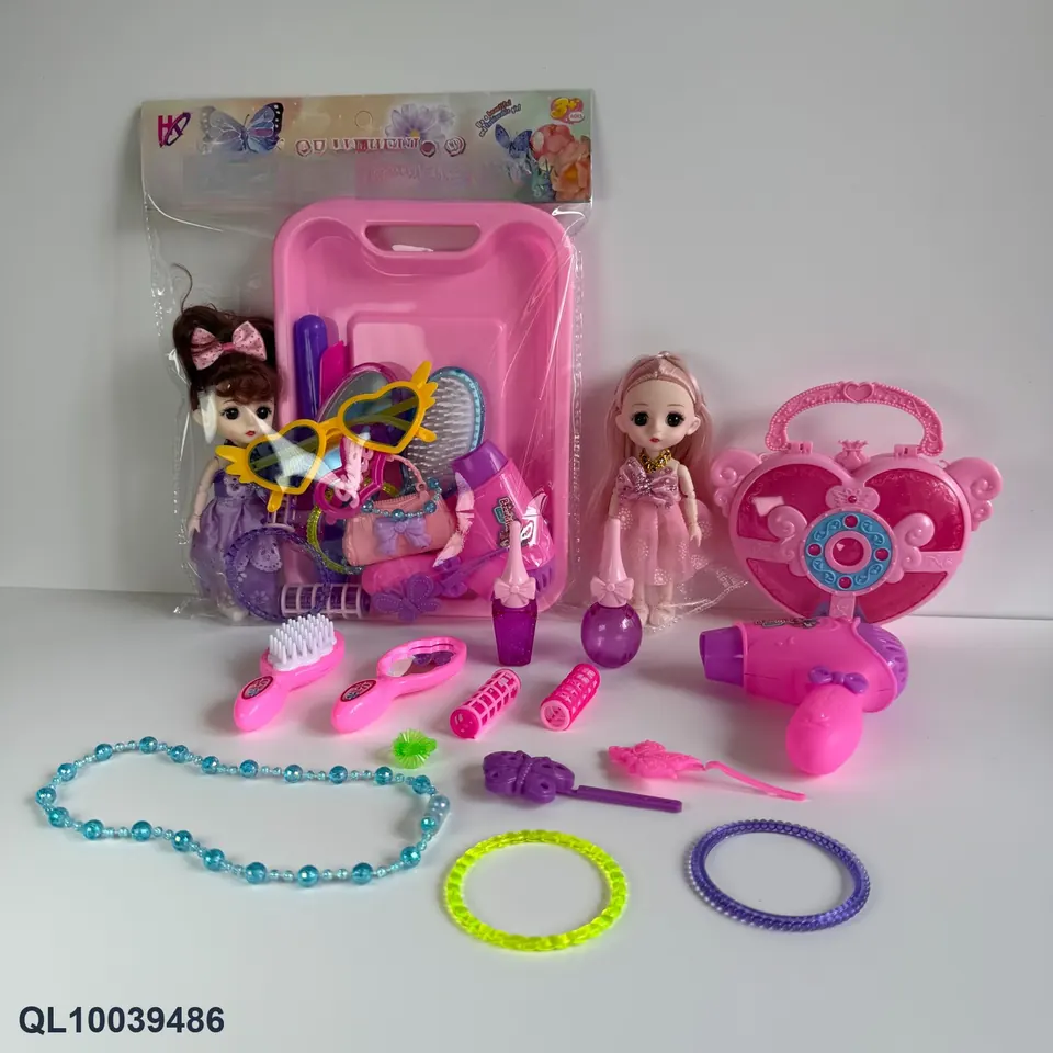 Girls Jewelry Set PVC Header Bag wholesale from Qili Toys