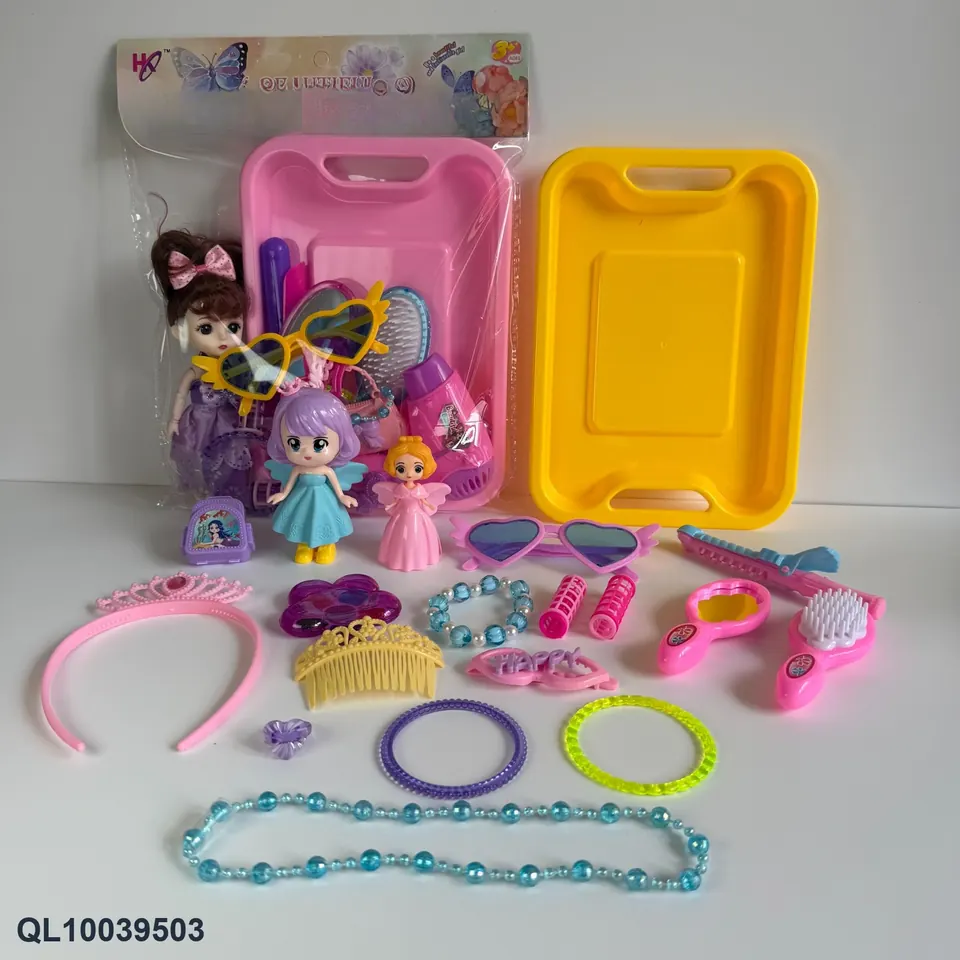 Girls Jewelry Set PVC Header Bag wholesale from Qili Toys