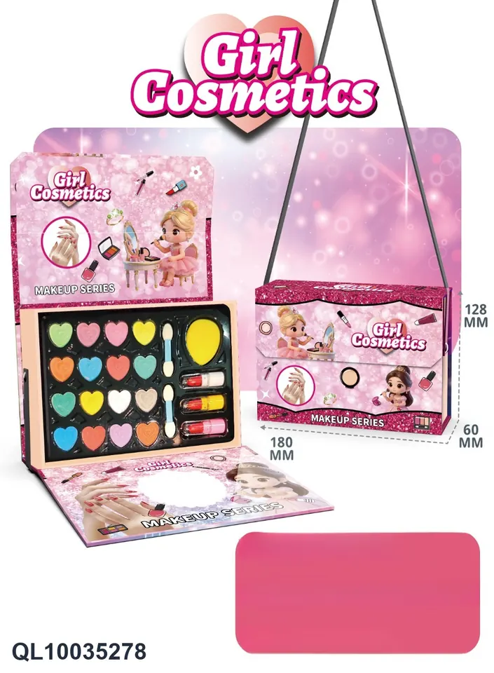 Girls Makeup Set Handbag (set edition) Portable Box wholesale from Qili Toys