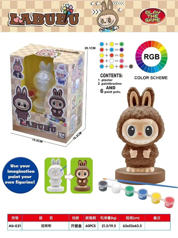 Labub Plaster Window Box wholesale from Qili Toys