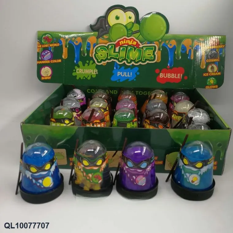 Slime Ninja 140G Crystal Slime Display Box (20 cans) Color Box wholesale from Qili Toys