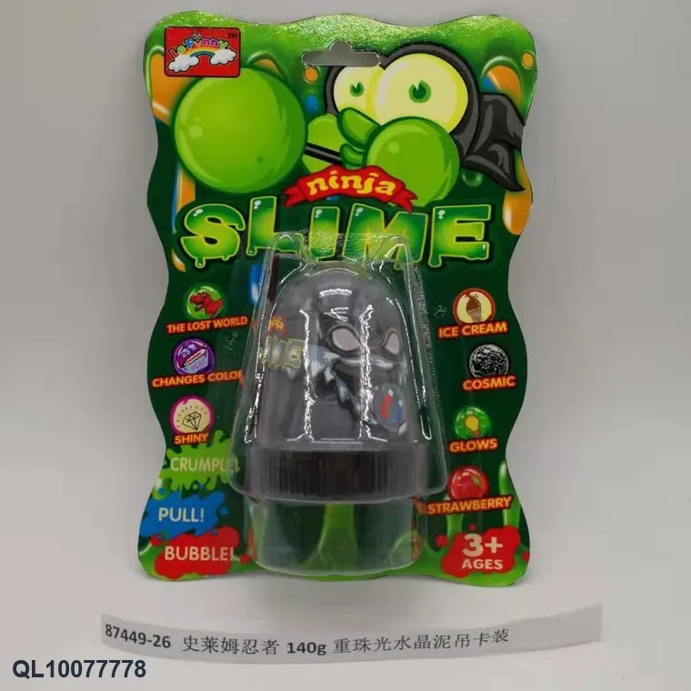 Slime Ninja 140G, Heavy, Iridescent Crystal Slime, Sold In A Set Of 140G Hang Card wholesale from Qili Toys
