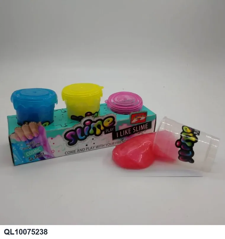 Slime Water Beads, 85G, 3-Color, Iridescent Crystal Slime, In A Box (3 bottles) In wholesale from Qili Toys
