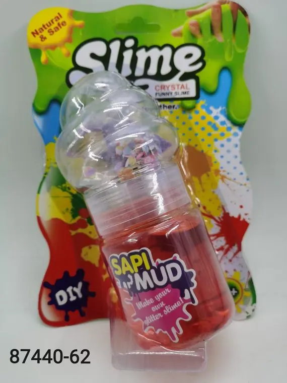 Slime, Transparent Jelly, Plus 2 Accessory Packs, And A Straw. In wholesale from Qili Toys