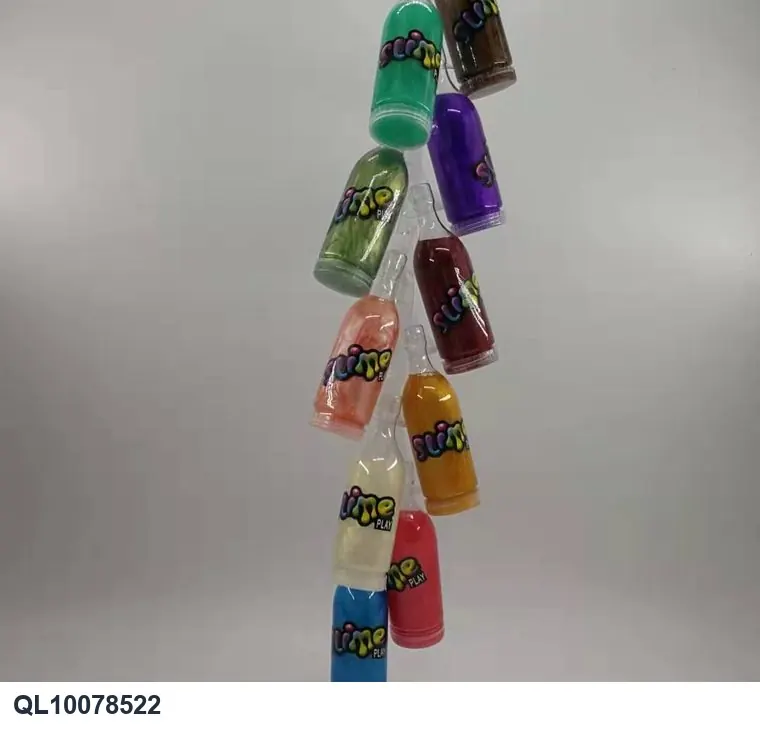 100G Slime Bottle, 12 Colors, Iridescent Crystal Slime, Hanging Decoration. In wholesale from Qili Toys