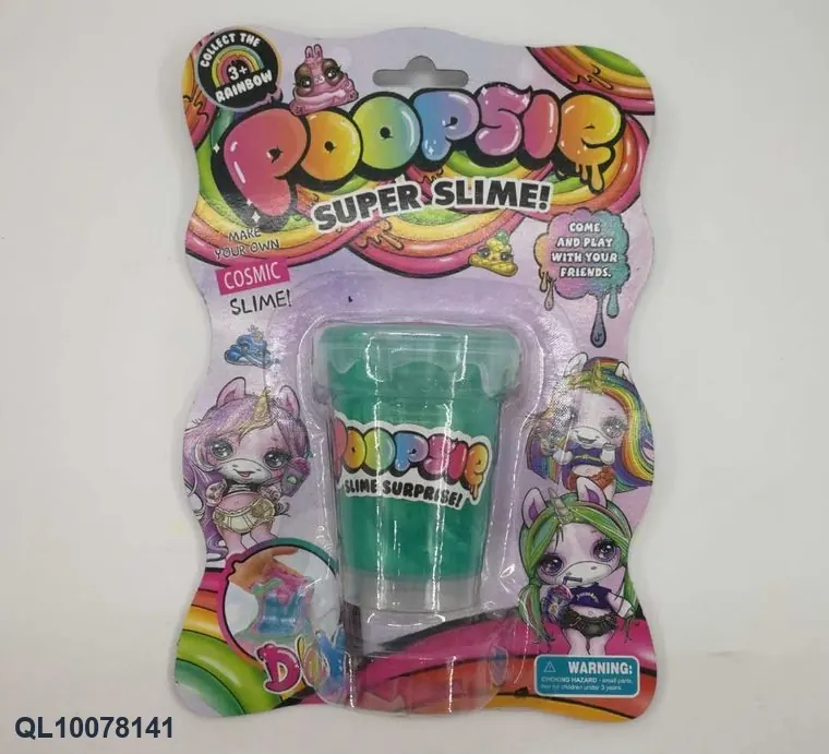 85G Slime Water Droplet Bottle, Iridescent Crystal Clay, Hanging Card Packaging Hang Card wholesale from Qili Toys