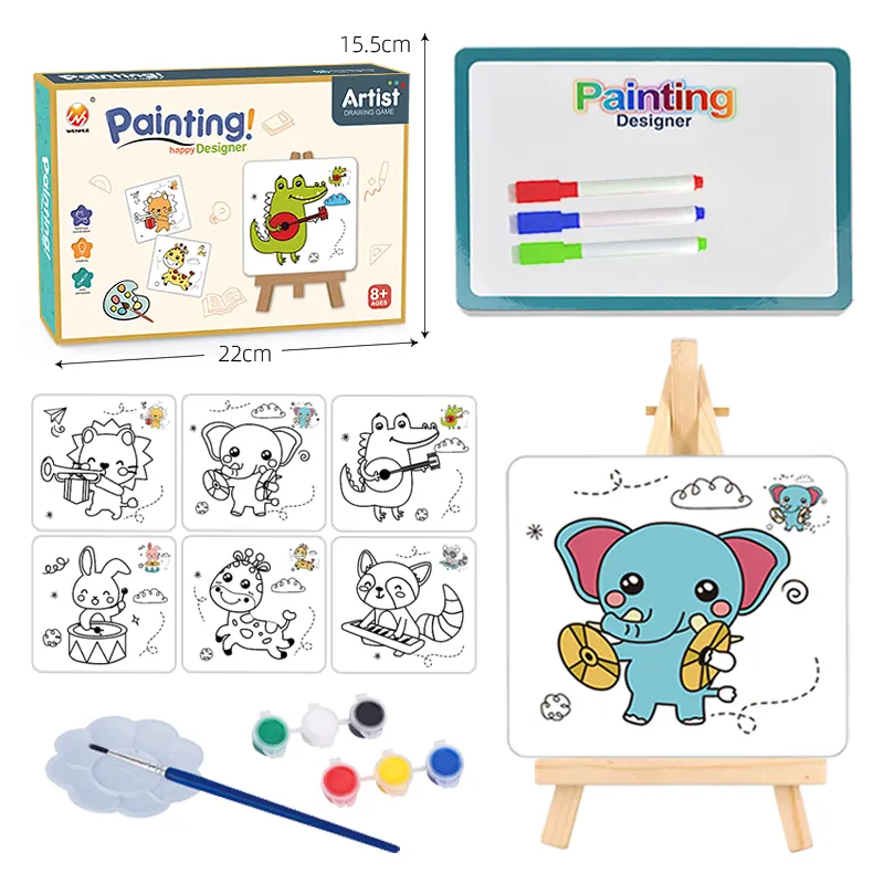 Chalkboard Art With Erasable Surfaces Color Box wholesale from Qili Toys