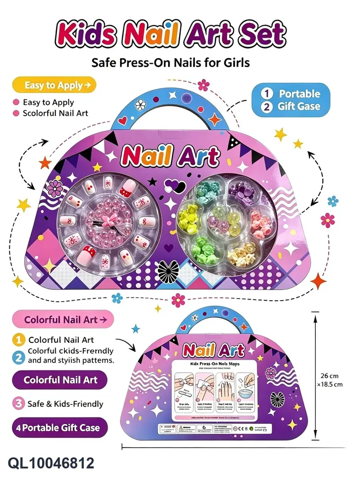 Children's Manicure, Children's Clothing, Nail Pieces, Beaded Jewelry, Girls' Gifts Wrap Card wholesale from Qili Toys
