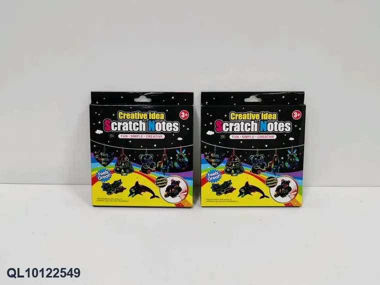 Creative Scratch-And-Reveal Artwork In A Box Color Box wholesale from Qili Toys