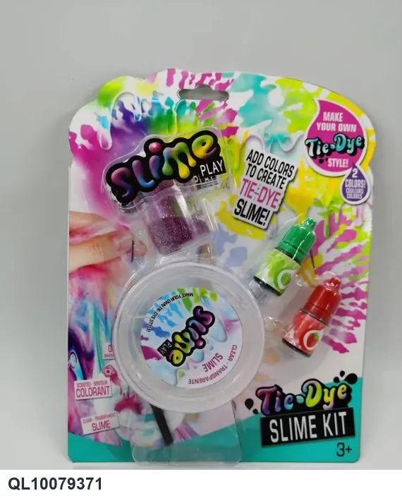 DIY: 110G Slime, 1 Bottle Of Glitter, 2 Bottles Of Dye, And Tools (wooden sticks, straws) In wholesale from Qili Toys