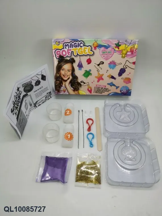 DIY Hard Gel 3D Soft Gel Kit (shell series, 4 designs mixed) - Comes In A Colored Box. Color Box wholesale from Qili Toys