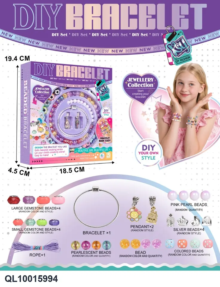 DIY Jewelry Set Color Box wholesale from Qili Toys