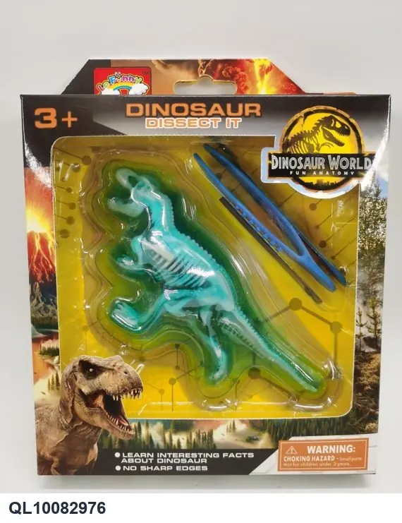 Dinosaur Skeleton Model, Crystal Mud, Colorful Box Set Color Box wholesale from Qili Toys