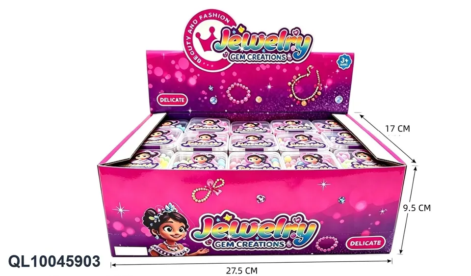 Single Grid Beaded Display Box Display Box wholesale from Qili Toys