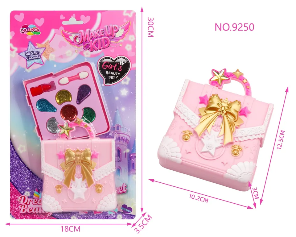 Single-Layer Beauty Bag Kids Makeup Set Blister Board wholesale from Qili Toys