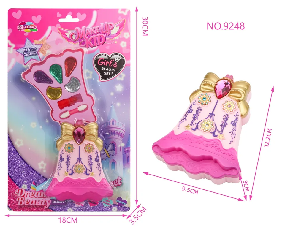 Single-Layer Bell Kids Makeup Set Blister Board wholesale from Qili Toys