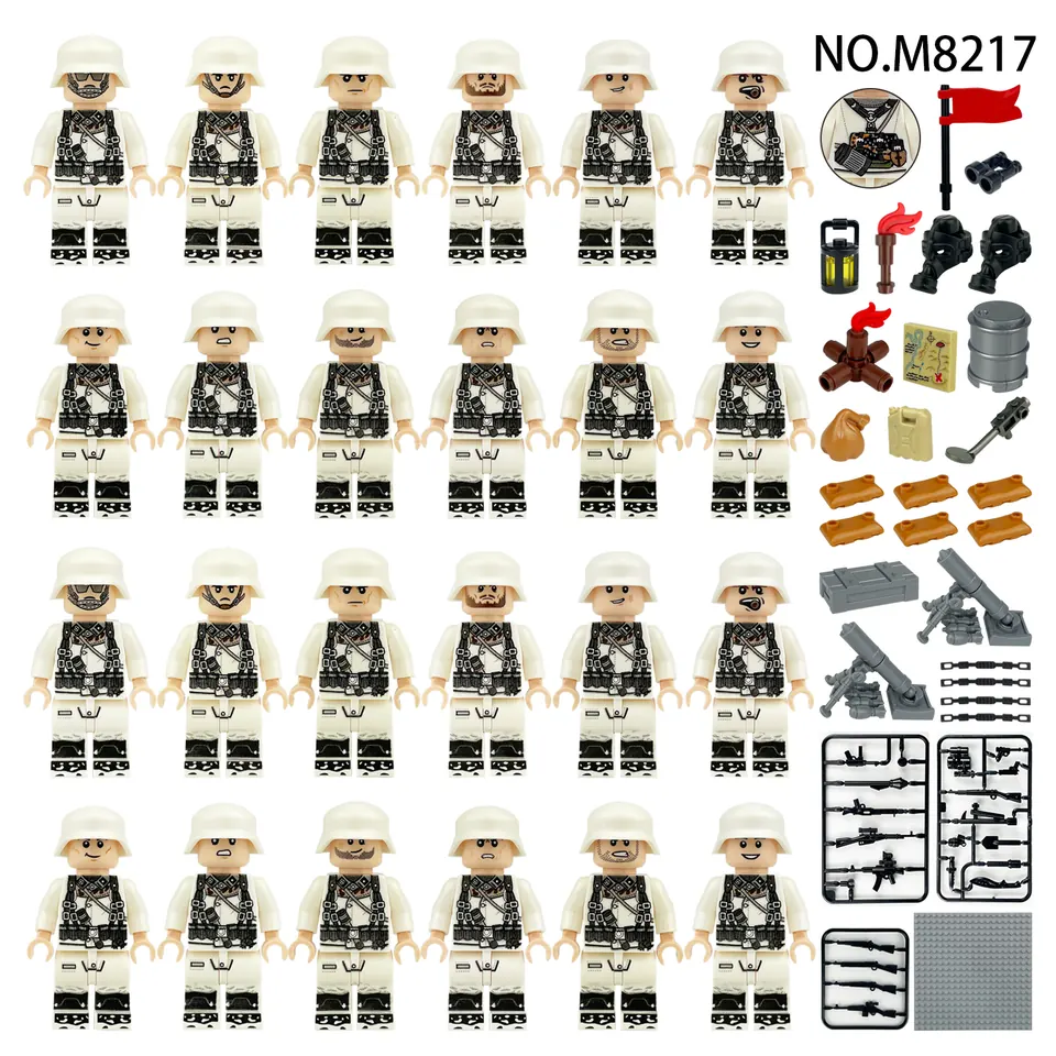 24 Models Of German Mountain Division Phalanx Bagged Pack wholesale from Qili Toys