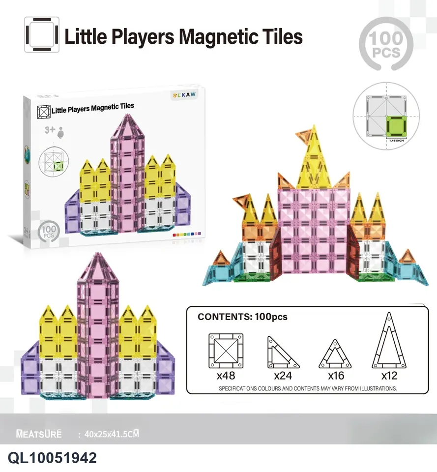 3.75 Magnetic Sheet 100Pcs Color Box wholesale from Qili Toys