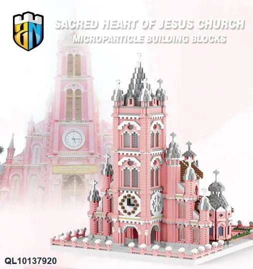 Architectural Series - St. Joseph's Church Model Color Box wholesale from Qili Toys