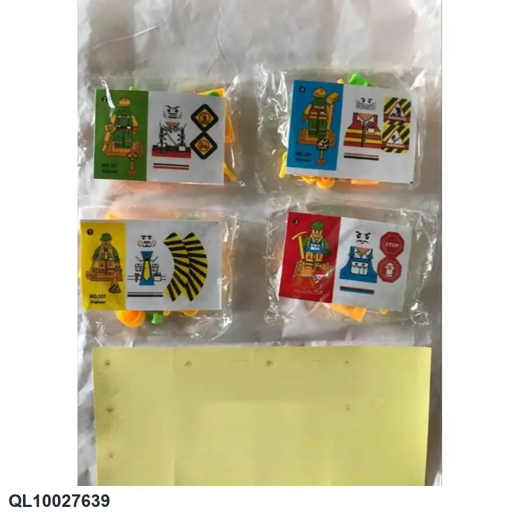 Brick Engineering Minifigure + Road Sign Tool Color Bag wholesale from Qili Toys