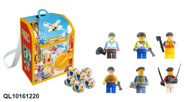 Brick-Compatible Figure Backpack Blind Box Color Box wholesale from Qili Toys