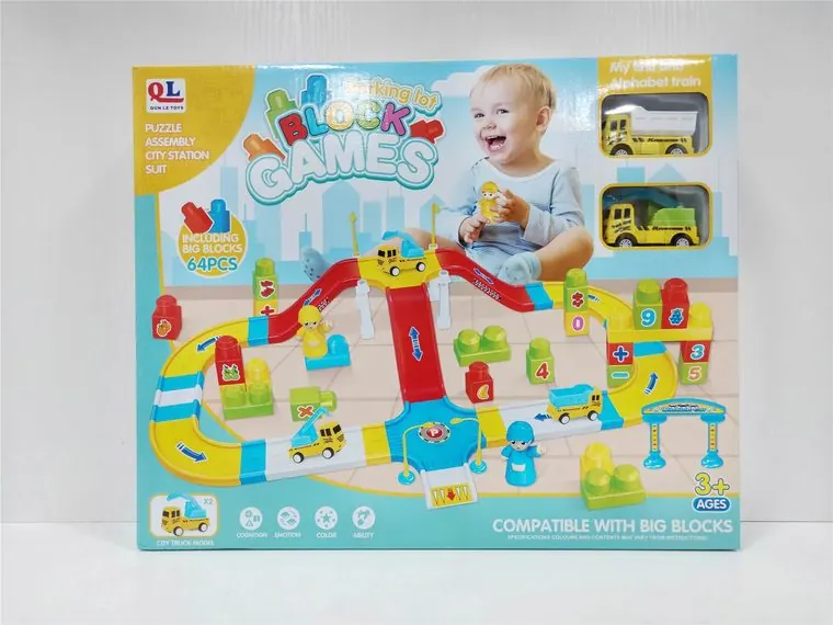 Building Block Tracks Window Box wholesale from Qili Toys