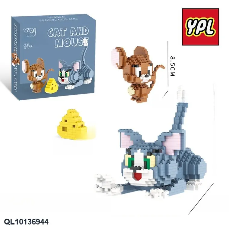 Cat And Mouse Building Blocks Color Box wholesale from Qili Toys