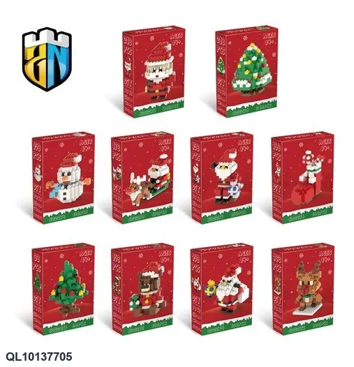 Christmas-Themed Building Block Display Case Display Box wholesale from Qili Toys