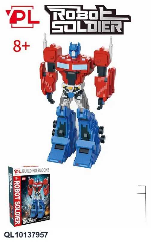 Converting Robot Series - Leader Building Blocks Color Box wholesale from Qili Toys