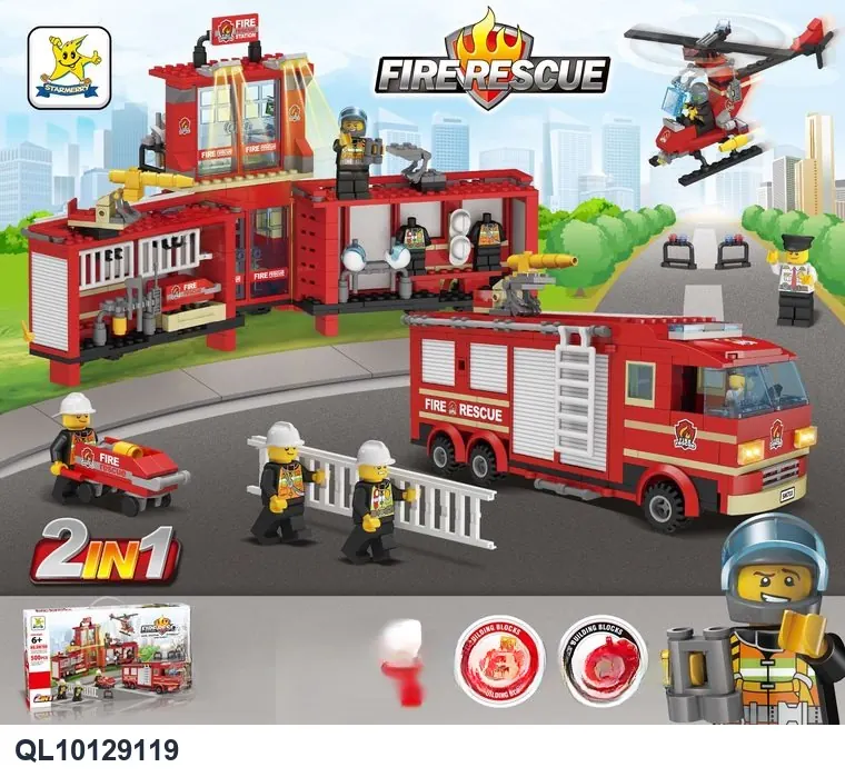Creative Assembly Building Blocks Set Portable Color Box wholesale from Qili Toys