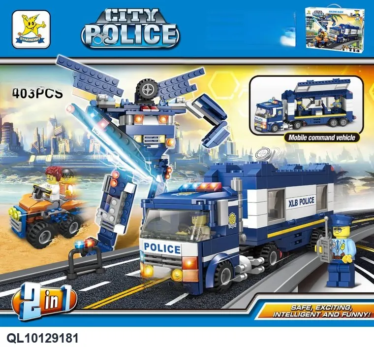 Creative Assembly Building Blocks Set Portable Color Box wholesale from Qili Toys