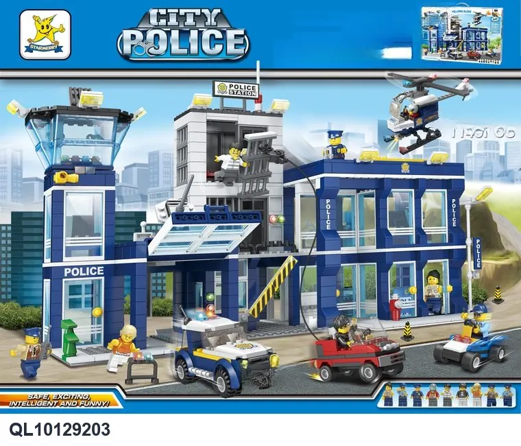 Creative Assembly Building Blocks Set Portable Color Box wholesale from Qili Toys