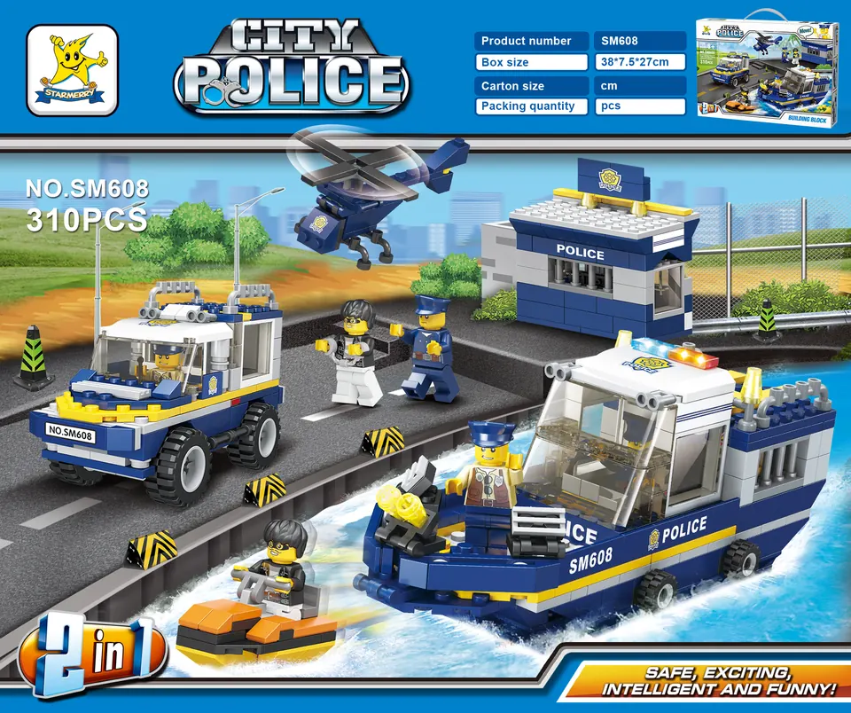 Creative Assembly Building Blocks Set Color Box wholesale from Qili Toys