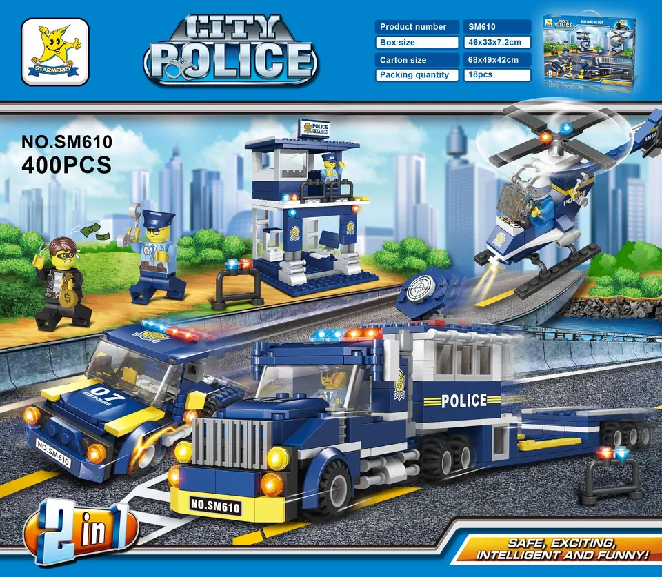 Creative Assembly Building Blocks Set Portable Color Box wholesale from Qili Toys