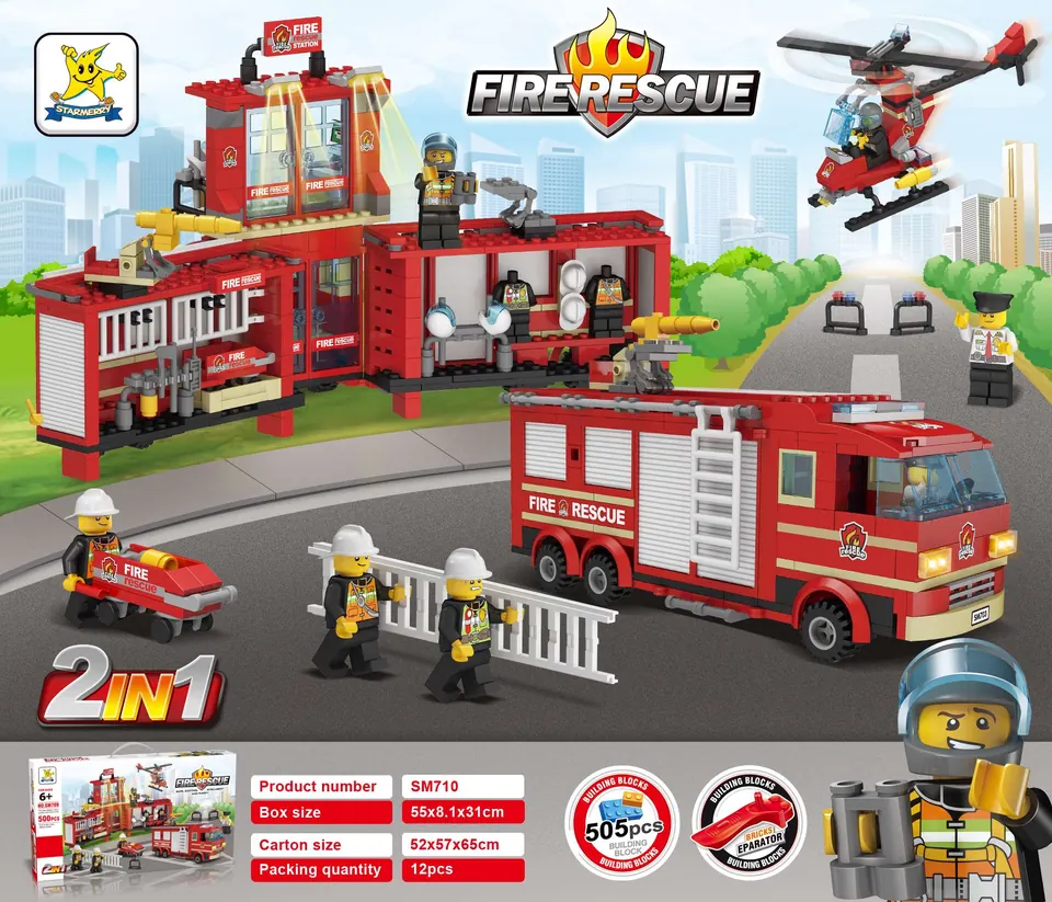Creative Assembly Building Blocks Set Portable Color Box wholesale from Qili Toys