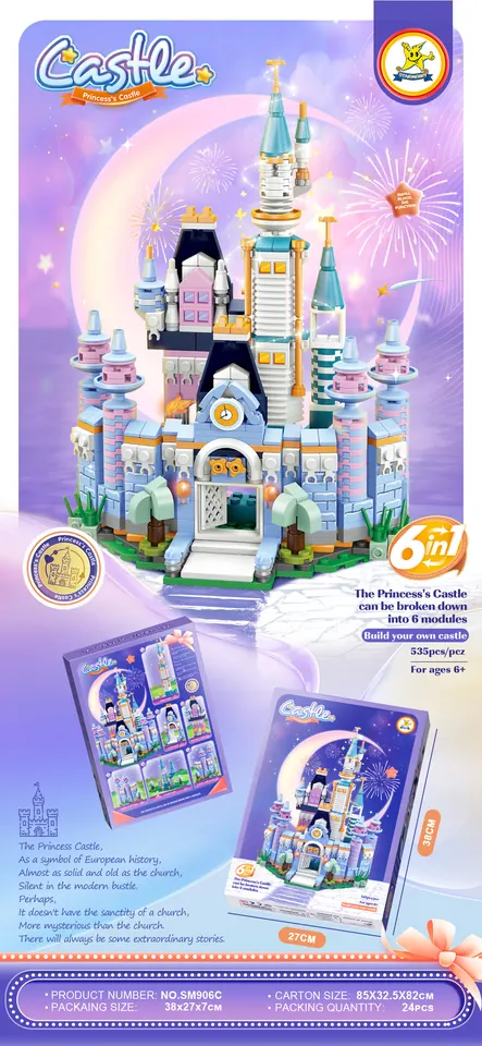 Creative Assembly Building Blocks Set Color Box wholesale from Qili Toys