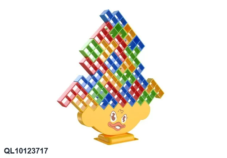 Cute Duck Balance Building Blocks (48 pieces) Color Box wholesale from Qili Toys