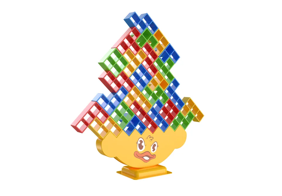 Cute Duck Balance Building Blocks (32 pieces) Color Box wholesale from Qili Toys