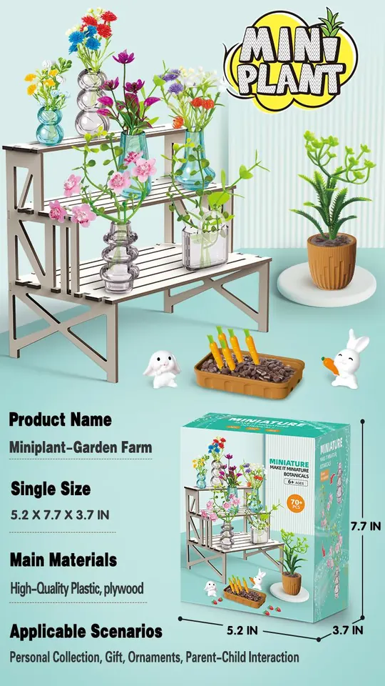 DIY Planted Flower Gift Box 70+PCS Color Box wholesale from Qili Toys