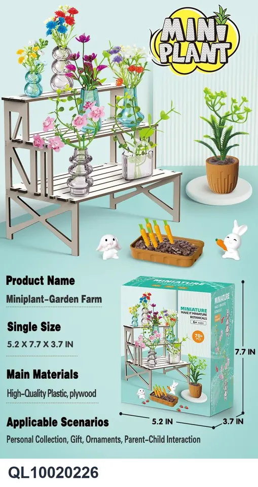 DIY Planted Flower Gift Box 70+PCS Color Box wholesale from Qili Toys