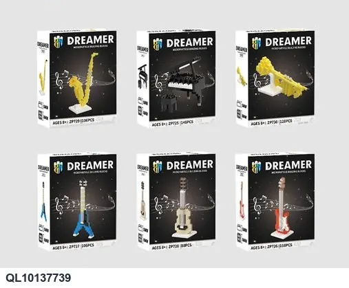 Display Case For Musical Instrument Building Blocks Display Box wholesale from Qili Toys