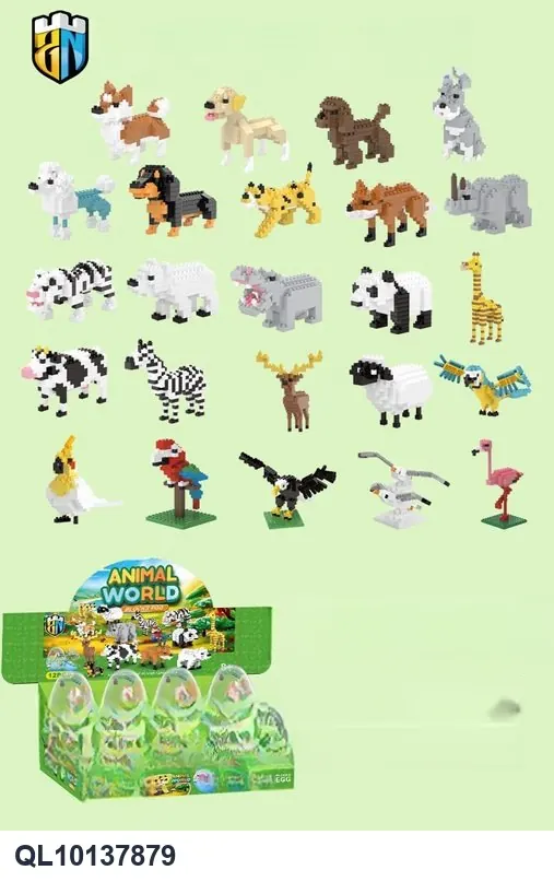 Display Case For The "Animal Blind Egg" Building Block Series Display Box wholesale from Qili Toys